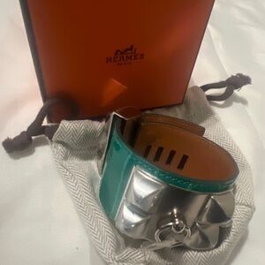 Hermes Brand New Alligator Cuff